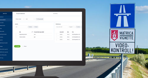 Electronic vignette based road tolling system